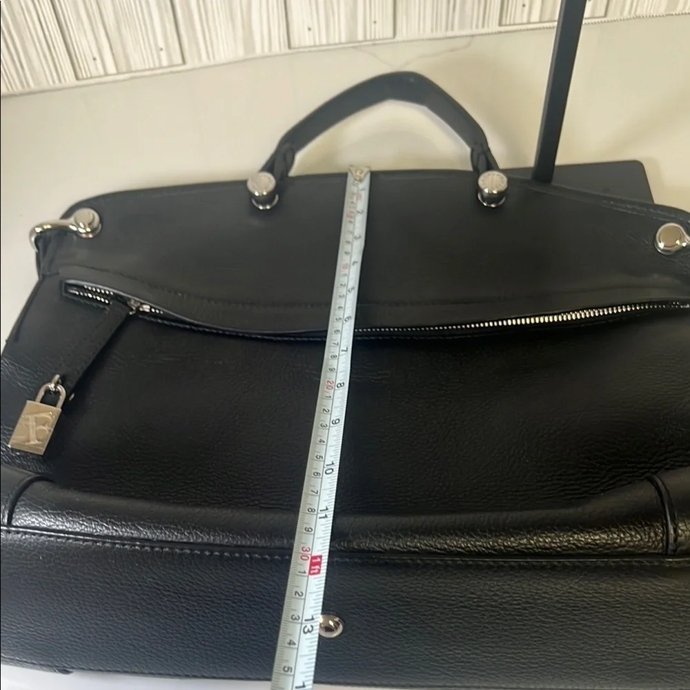 Furla Black Leather Satchel
